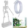 higyee Gorgogliatore acquario scheletro danzantes decorazione Halloween tubo aria | Bolle regolabili, figurina scheletro paesaggio decorazione interattiva acquario pesci, gli Accessoris decorazioni acquario