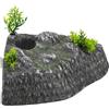 HOLIDYOYO Piattaforma Roccia per Tartarughe, Area Basking in Resina | Isola Galleggiante Realistica, Decorazione per Acquari e Habitat, Arrampicata e Riposo, per Rettili Domestici