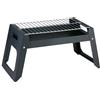 alpina Barbecue portatile a carbonella con griglia rimovibile - Barbecue a carbonella con contenitore a carbonella - Dimensioni compatte 47 x 22 x 23 cm