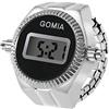 JewelryWe Orologio al Quarzo da Dito, Orologio Digitale da Uomo Donna,Orologio Semplice ad Anello con Calendario Cronometro,Orologio Piccolo con Cinturino Elastico,Colore da Scelta