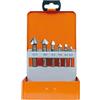 Projahn 35701 - Set di frese coniche HSS-Co TiAIN 6,3-20,5 mm, 6 pz.