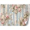 Feeby Carta Da Parati Shabby Chic Retrò Vintage 250x175 cm rosa XXL Decorazione Fotomurali Tessuto Non Tessuto Soggiorno Camera da letto Moderne Design Fiori