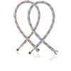 ROSYLEVE 2 tubi di collegamento G3/8 x M10 in acciaio inox intrecciato, tubo corazzato 60 cm, prolunga per rubinetto e miscelatore