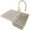 PRIMAGRAN Lavandino da Cucina Beige - Copenhagen Top, 70x50cm