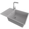 PRIMAGRAN Lavandino da Cucina Tutto Grigio - Copenhagen Top, 78x50cm
