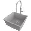 PRIMAGRAN Lavandino sottotop al Mobile 50cm + Rubinetto, 46x44cm