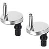 CYXZMYA 2 copriwater in acciaio inox, per sedile WC, fissaggio