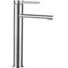 PHASAT Rubinetto Bagno Lavabo Alto, Rubinetto Monocomando Nichel spazzolato per Lavandino, Miscelatore Monocomando per Bagno PTMP13L