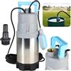 ALUVRA Pompa Sommersa FLOX 35P con Galleggiante per Acque Chiare (900 W, 6000 l/h, prevalenza 35 m) - Pompa ad Immersione in Acciaio INOX - per Irrigazione Giardino, Raccolta Acqua Piovana, Piscina & Cantina