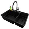PRIMAGRAN Lavandino da Cucina al Mobile 80cm + Rubinetto, 78x53cm