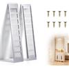 EFUTURETIME 1 Paio Griglie di Ventilazione Rettangolari 400×80 mm, Alu
