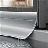 Pumio Barriera Impermeabile per Porte e Finestre, Parapioggia Autoadesivo per Davanzale e Bordo Esterno, Scossalina Gocciolatoio per Finestre, Striscia Tagliabile 3m/5m/10m(Transparent,35mm*5M)