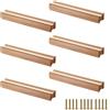 sinzau 6 Pezzi Maniglie In Legno, Pomelli Cassetti per Mobili Cucina in Legno 160mm, Maniglie Per Mobili Da Cucina Moderni Maniglie In Per Armadi, Comodino, Soggiorno