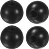 M METERXITY 4-Pz Pomelli Sfera Filettati Filettatura Femmina M16 Nero | Pomello Sfera in Termoindurente, 50mm Dia., per Tornio/Macchina/Tosaerba, Maniglia Leva Fenolica Rotonda