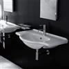 Jo-Bagno.it Consolle lavabo per mobile semincasso Venezia 95 in ceramica