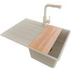 PRIMAGRAN Lavandino da Cucina Beige - Copenhagen Top, 70x50cm