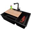 PRIMAGRAN Lavandino da Cucina al Mobile 80cm + Rubinetto, 78x53cm