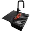 PRIMAGRAN Lavandino da Cucina Nero - Copenhagen Top, 55x50cm