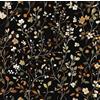 ReWallpaper Carta Da Parati Nero e Fiori Pellicola Adesiva per Mobili Fantasia Foglie Colorate Adesivi per Armadio Cassetti Vintage 44.5CMx3M Carta Da Parati Vinilica Bagno Impermeabile