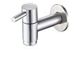 Shuiltad Rubinetto per lavabo da bagno in acciaio inox montato a parete, rubinetto per acqua fredda per laghetto, rubinetti per lavanderia da giardino, filettatura G1/2 ''