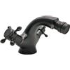 Generic Antico Nero Bidet Rubinetto Vintage G1 2 Miscelatore Acqua con Doppie Maniglie In Ceramica Costruzione In Ottone Foro Singolo Deck Mounted per Bagno Aggiornamento