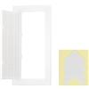 PATIKIL Pannello Di Accesso Per Cartongesso 145x295mm, Pannelli In Plastica ABS Per Porta Di Ispezione Con Nastro Biadesivo Per Copertura Scatola A O Soffitto Per Nascondere Cavi, Bianco