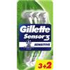 gilette Gillette sensor3 usa&getta sen 3 pezzi + 2