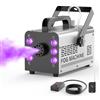 U`King Macchina del fumo portatile 1000W 6 RGB LED con Telecomando,serbatoio 150ml