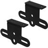 TEHAUX 2 Set Supporto per Riflettore Posteriore Bici, Lega di Alluminio Nero | Fissaggio per Portapacchi, Compatibile Molte Mountain Bike, Accessorio Leggero e Resistente alle Intemperie