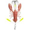 Generisch Esche da pesca a langosta, esche artificiali realistiche con gancio jig design Ba | Fantastiche esche versatili per mare, acqua salata, fiumi, laghi, ruscelli, acque poco profonde, jiggen,