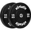 VirtuFit Bumper Plate Set in gomma - Disco peso olimpico van Rubber - 50 mm - Set 2 x 15 kg