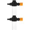 NAMOARLY 2 Pezzi Boat Engine Flush Mixer Nero in Plastica Serbatoio | Scala Visibile, Installazione Facile, Portatile e Salvaspazio, per Motori Diesel