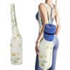 Hiseng Borsa per Tappetino da Yoga,Stampa Floreale | Aperta Tote Bag in Tela Leggera, Custodia Pieghevole con Tasca Posteriore Invisibile per Fitness, Viaggi, Yoga all'Aperto