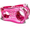 DUANSIYU Attacco Manubrio MTB Attacco Manubrio MTB 50mm ad Alta Resistenza CNC 0 Gradi Aumento Lega di Alluminio forgiato 31.8 Bicicletta Viola Verde colorato(Pink)