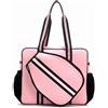 Baoblaze Custodia Racchette Pickleball Borsa Racket Case Borsa Padel Borsa Sportiva Neoprene Impermeabile 20l con Spazio per Palline Bottiglie E Accessori per, Rosa, Rosa, 20L
