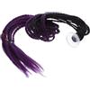 NUOBESTY Helmet hair braid con ventosa rimovibile in filo resistente al calore per casco ebike e bici, decorazione per scooter e percorsi urbani