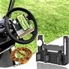 rialgirw Supporto per cellulare per manubrio del carrello da golf, pieghevole, con scomparto per segnapunti, regolabile a 360°, per iPhone e Android