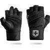 Harbinger PRO Wristwrap Gloves 3.0 - Guanti per Sollevamento Pesi Uomo
