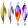 HavenlyCove Set di esche a cucchiaio rotante da 5 g-15 g, in metallo, per spigola, luccio, trota, a 360°, con vibrazione, per pesca d'acqua dolce e salata (colori misti, 10 g)