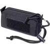 Gexgune Mini marsupio MOLLE - Marsupio da trasporto quotidiano in nylon 1000D | sacco multiuso per caccia, escursionismo, campeggio | Organizer per telefono/portafoglio/chiavi (Black)