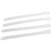 PACKOVE Set da 4 Cinghia Regolabile per Snowboard Bianca in PVC, Fissaggio