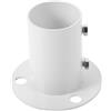 LIFKICH Flangia per Scaletta Piscina in Acciaio Inox 304 Bianco | Fissaggio per Barca, Standard Marini, Supporto Affidabile, Accessorio Hardware per Ponte