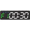 POAHNCU Orari della Palestra, Mini Timer Palestra Portatile Magnetico con LED Intervalli