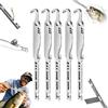Generic Strumento multiuso 6 in 1 per la rimozione di ami e nodi da pesca, in acciaio inox, strumento per legare nodi da pesca, pinze per estrarre ami da acqua salata e d'acqua dolce, strumenti per la