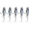 MoSundi Set di esche a cucchiaio, in metallo, 5 pezzi, 10-40 g, per pesca alla trota (20 g)