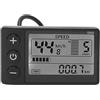 Ausi Misuratore di display LCD per bicicletta elettrica S866, pannello di controllo per ciclismo impermeabile ABS 24V 36V 48V con spine SM Computer per ciclismo Display LCD