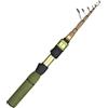 ZZlei2yu-12 canna da pesca Attrezzatura da pesca telescopica con micro esca, asta nuda, a lancio lungo, for principianti