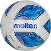 Molten Vantaggio 2810 - Pallone da calcio per allenamento di qualità superiore, in pelle PU testurizzata resistente, misura 5, per ragazzi e ragazze dai 14 anni in su e adulti, design con fiamme blu