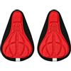 Xiuganpo Cuscino per Sella Bici, Copertura Imbottita Traspirante con | Base Antiscivolo, Tessuto Ad Asciugatura Rapida, Canale 3D Ventilato, Adatto a e Bici da Spinning