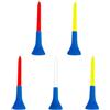 GATHINESS Gomma Tee 5 Pezzi 74mm e Plastica in Flessibile da Golf | Accessorio Portatile a Bassa Resistenza, per Allenamento, Pratica, Uso Esterno e Appassionati di Golf Colore Casuale